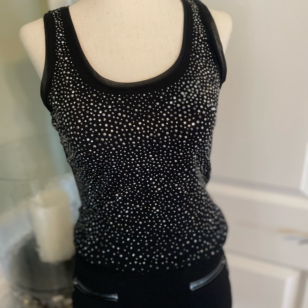 Sequin/studded front cami